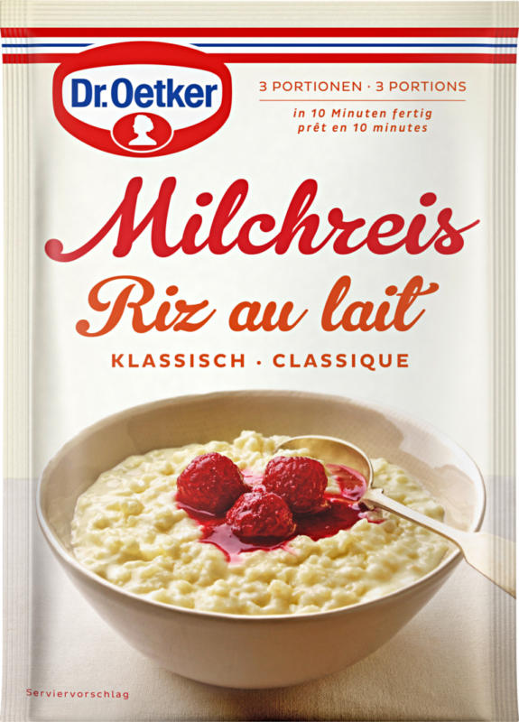 Riz au lait Dr. Oetker , classique, 3 x 125 g