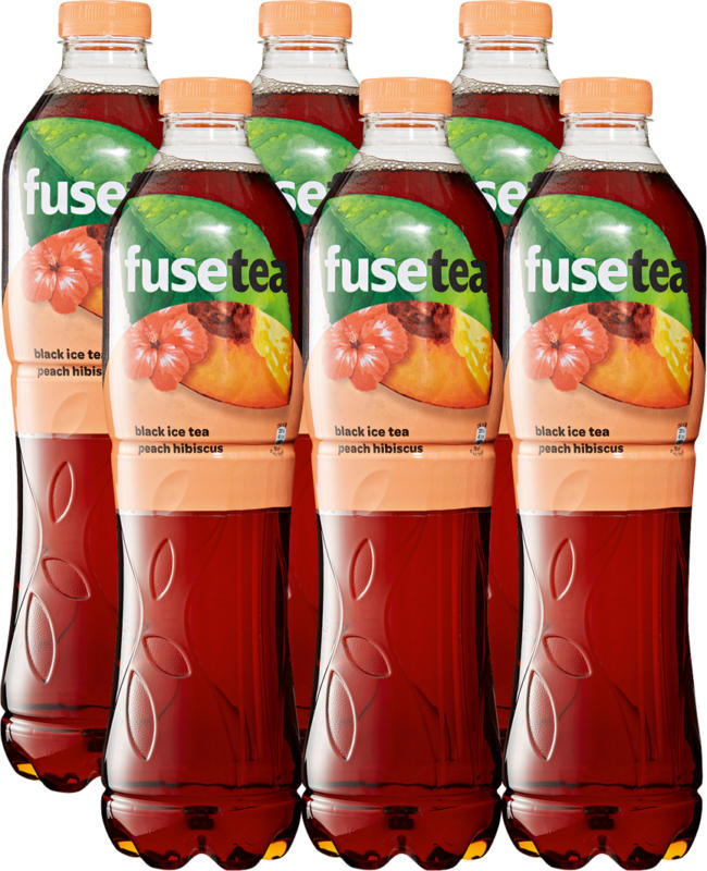 Fusetea Peach & Hibiscus, 6 x 1,5 Liter