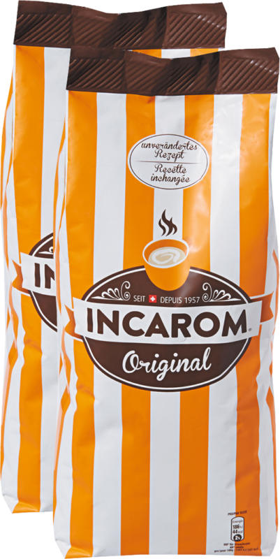 Incarom Kaffee Original, Nachfüller, 2 x 275 g