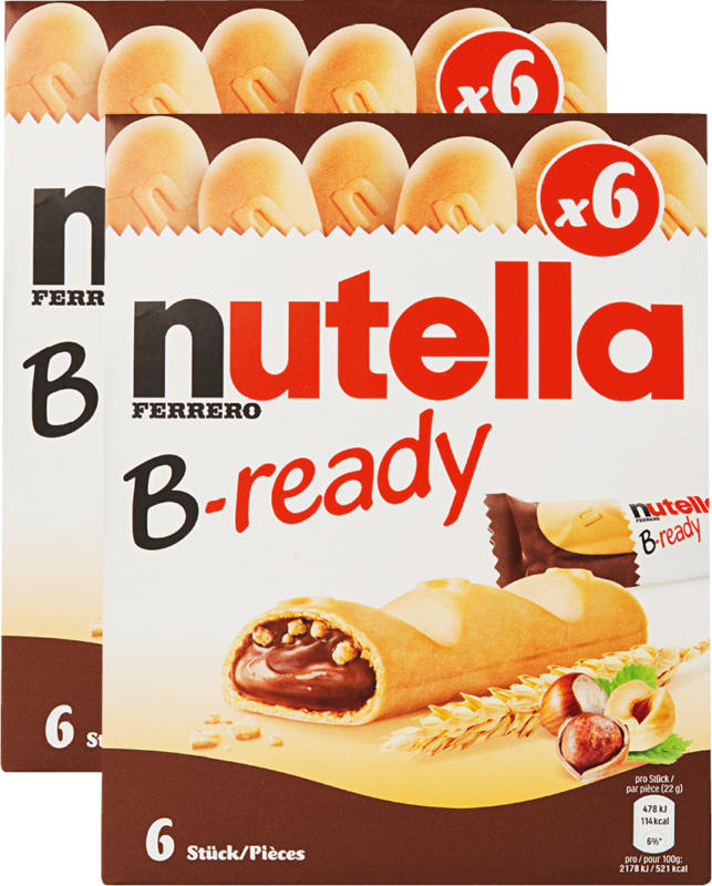 Ferrero Nutella Snack B-ready, 2 x 132 g