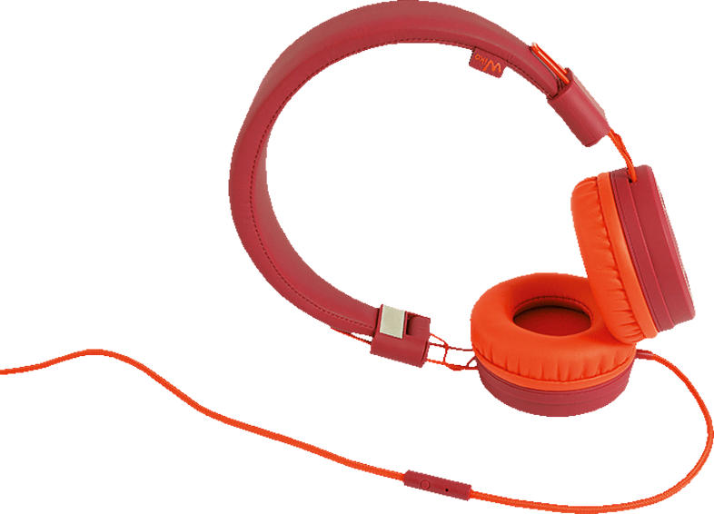 WIKO WiSHAKE, On-ear Kopfhörer Rot
