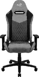 AEROCOOL DUKE Alcantara Style Gaming Stuhl, Asche Schwarz
