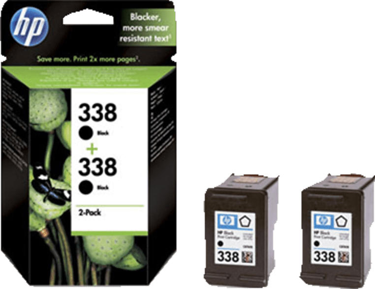 Tintenpatrone Nr. 338 2er Pack, schwarz (CB331EE)