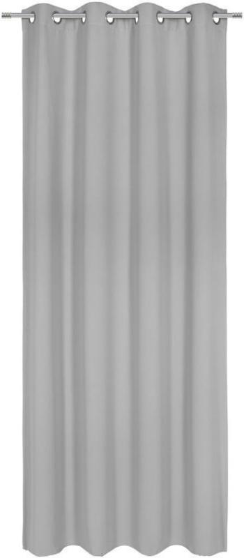 Vorhang mit Ösen Elma B: 140cm, Grau
