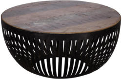 Couchtisch Nisha D: 70 cm Recyclingholz