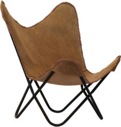 Sessel in Leder Hellbraun