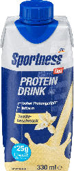 Sportness Protein Drink, Vanille-Geschmack, trinkfertig