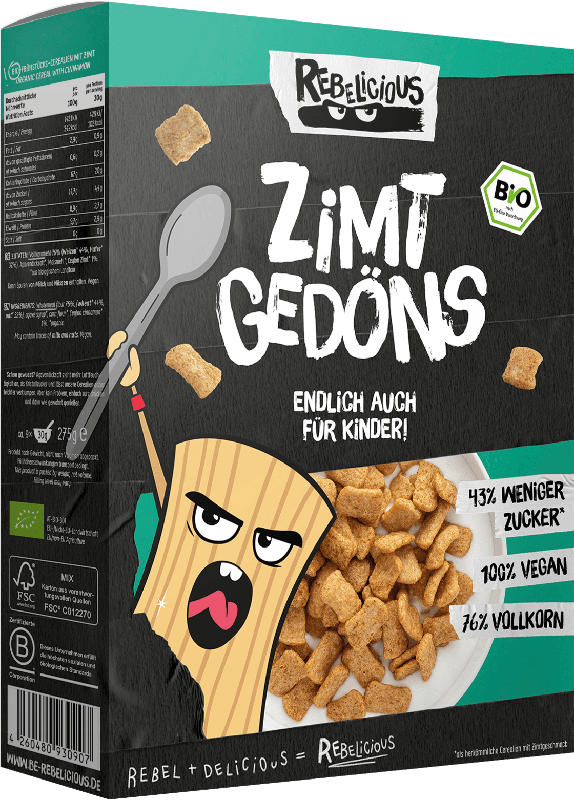 REBELICIOUS Bio Cerealien Zimt Gedöns