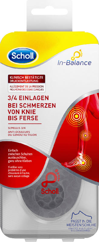 Scholl Einlegesohlen In-Balance, Gr.42,5-45 (1 Paar)