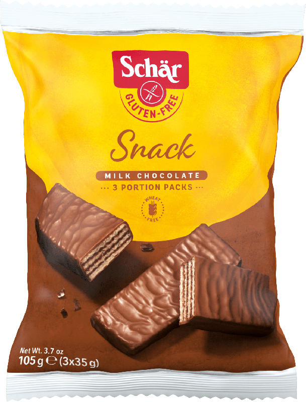 Schär Schoko-Riegel, Waffel mit Haselnüssen & Schokolade, glutenfrei