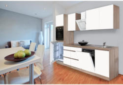 Einbauküche Küchenblock Möbelix Premium B: 280 cm Weiß Matt