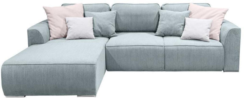 Ecksofa mit Schlaffunktion + Bettkasten Lazy Ecke, Webstoff