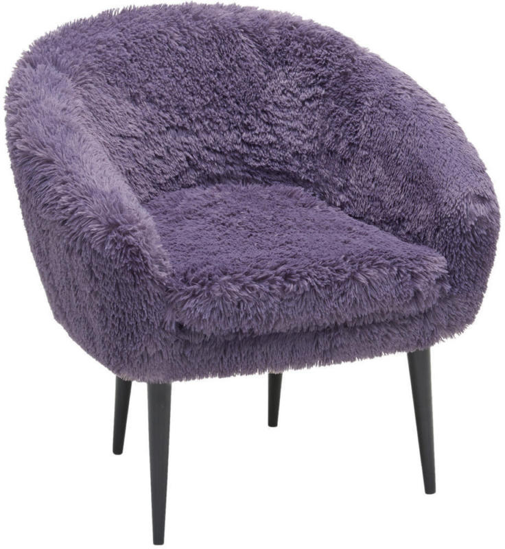 Sessel in Textil Lila