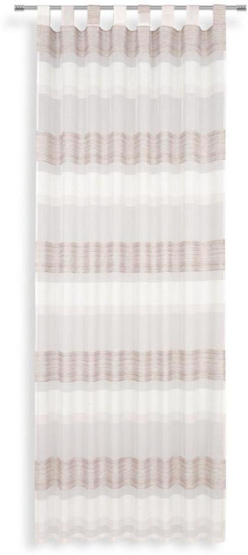 Vorhang mit Schlaufen und Band Chlora B: 140cm, Rosa