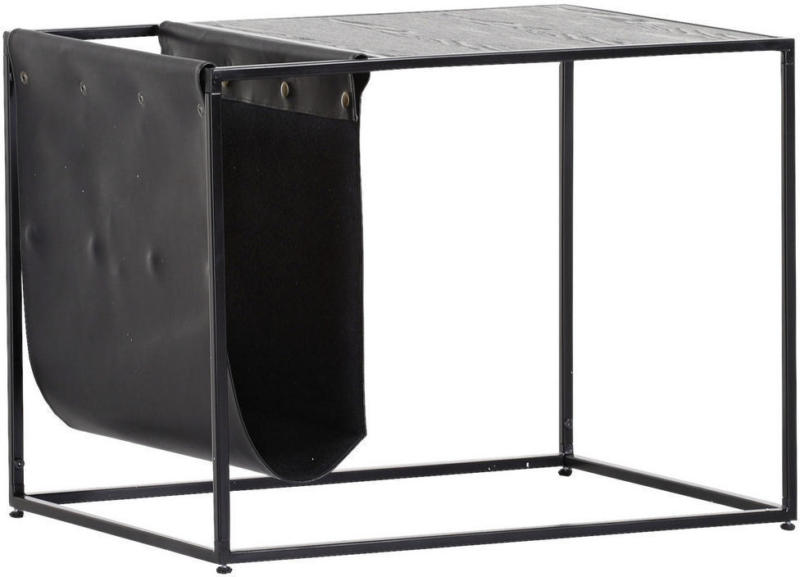 Couchtisch in Holz, Metall, Textil, Holzwerkstoff 60/45/46 cm
