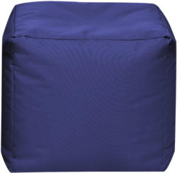 Sitzwürfel in Textil Dunkelblau
