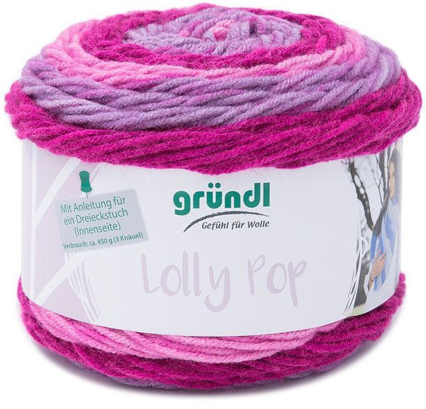 GRÜNDL Wolle ”Lollypop” 150 g rosa