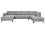 Ecksofa LOUISA Stoff grau