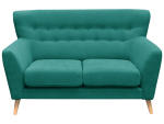 2er Sofa LEEDS Stoff türkis