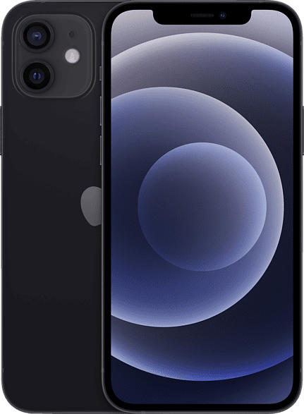 APPLE iPhone 12 5G 128 GB Schwarz Dual SIM