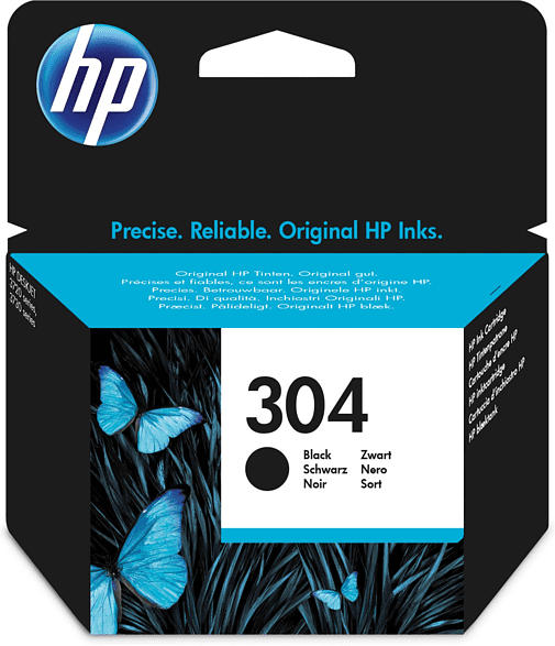 HP 304 Tintenpatrone Schwarz (N9K06AE)