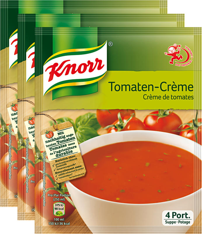 Velouté de tomates Knorr, 3 x 102 g