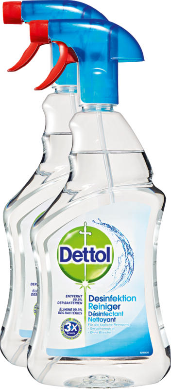 Désinfectant Dettol, 2 x 750 ml