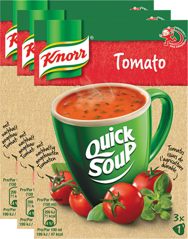Quick Soup Pomodoro Knorr, 3 x 56 g