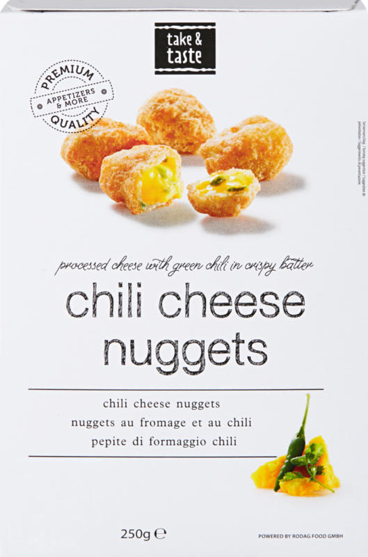 Nuggets au fromage et au chili Rodag, Nuggets au fromage et au chili, 250 g