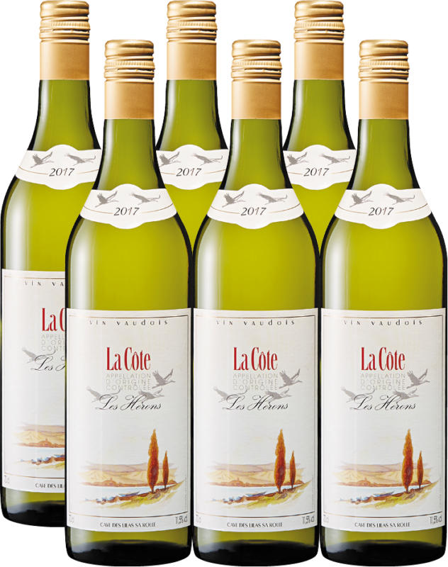 Les Hérons AOC La Côte, 2019, Waadt, Schweiz, 6 x 70 cl