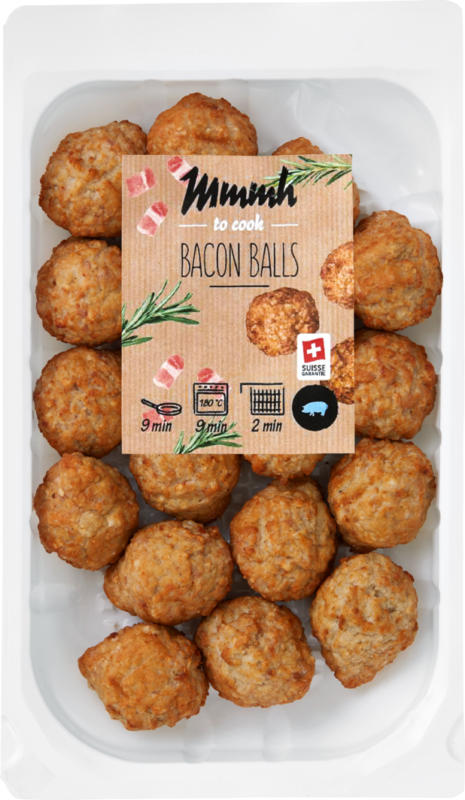 Mmmh Bacon Balls, Maiale, 350 g