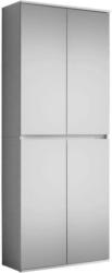 Garderobenschrank Mirror B: 74 cm Weiss