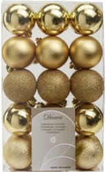 Christbaumkugel-Set 30-teilig Goldfarben