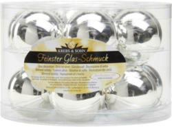Christbaumkugel-Set 12-teilig Silberfarben
