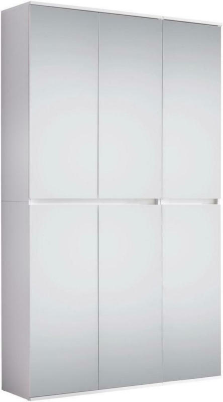 Garderobenschrank Mirror Weiß Mit Spiegel B: 111 cm