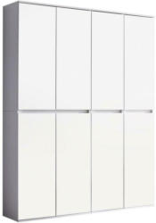 Garderobenschrank Mirror Weiß Mit Spiegel B: 148 cm