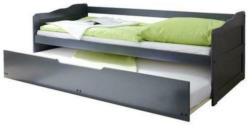 Ausziehbett Echtholz Massiv 90x200 Marianne, Grau