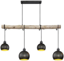 Hängeleuchte Adaja L: 100 cm Schwarz