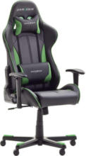 Möbelix Gaming Stuhl mit Rückenkissen Schwarz/Grün