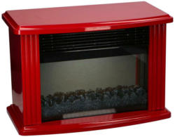 Elektrokamin 750/1500 Rot 2 Heizstufen Flammeff Milano