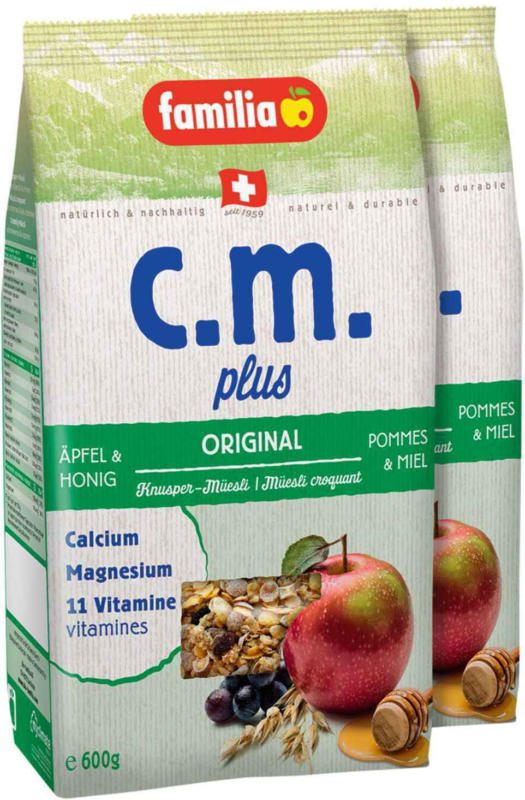 Familia Müesli c.m.plus Original 2 x 600 g -
