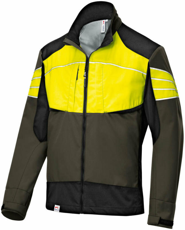 Ultrashell Jacke „Forest“, oliv-warngelb, Gr.3XL