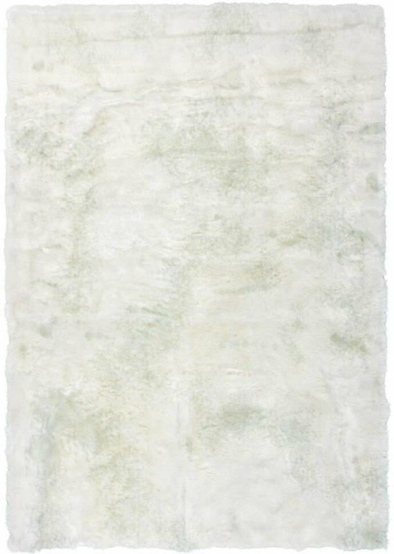 Teppich „Crown 110 Weiß/Puderblau“, 120x170cm, Schaffellimitat 120x170 cm