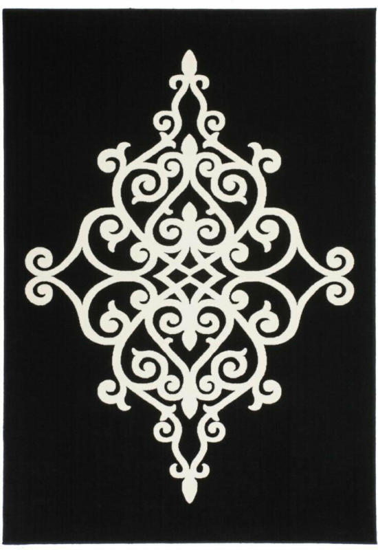 Kurzflorteppich „Manolya 2099“ Schwarz, 160x230cm 160x230 cm