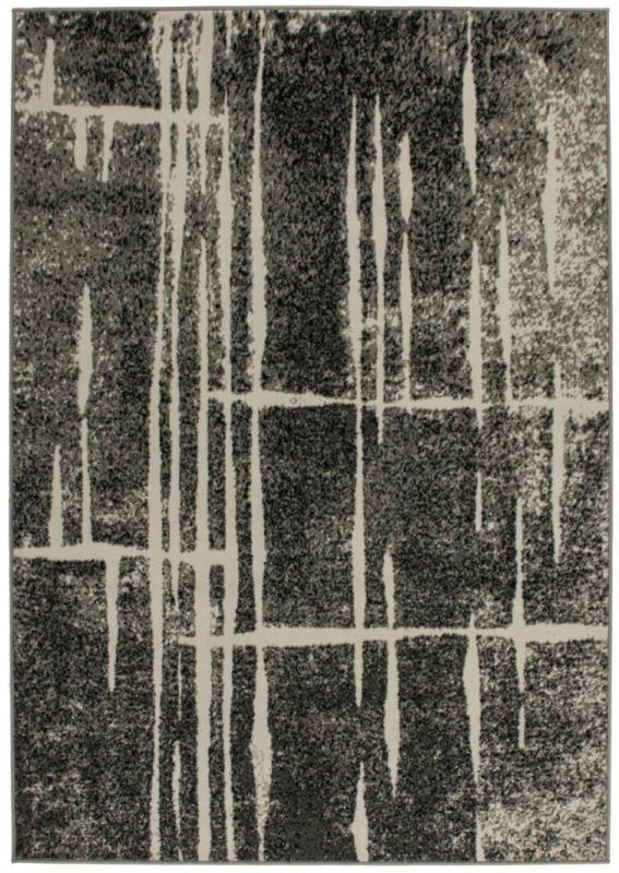Flachflor-Teppich „Rohulla 3010“ Grau/Elfenbein, 160x230cm 160x230 cm