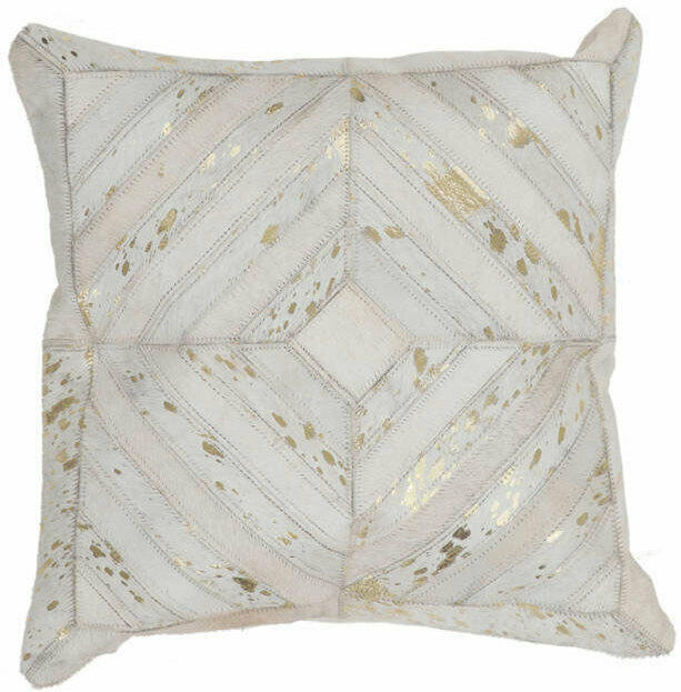 Kissen „Spark Pillow 410“, elfenbein/gold