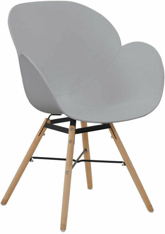 Stuhl „Amalia 110“, 2er-Set, grau