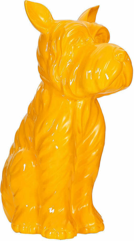 Skulptur „Terrier I 120“, gelb