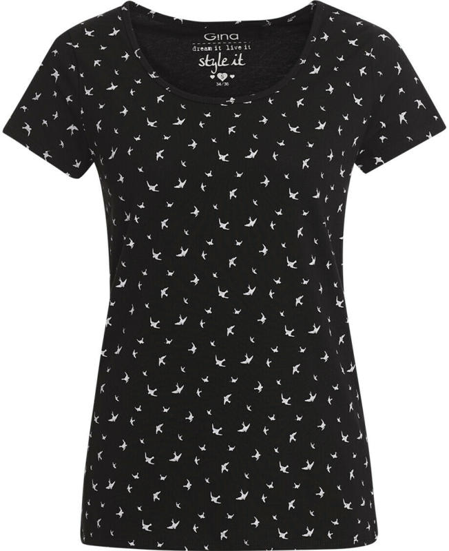 Damen T-Shirt mit Schwalben-Allover (Nur online)