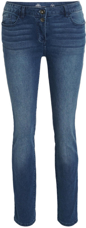 Damen Slim-Jeans mit Used-Effekt (Nur online)